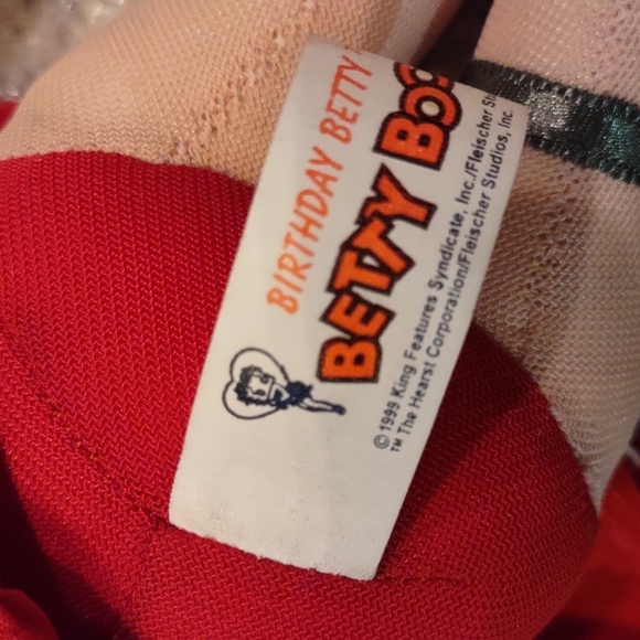 Betty Boop Birthday Betty 1999 Vintage Plush Doll By Kelly Toys - Picture 8 of 9